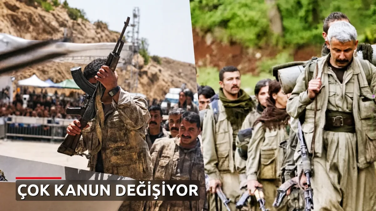 PKK'lıları topluma kazandıracak: Üç temel kanun değişecek