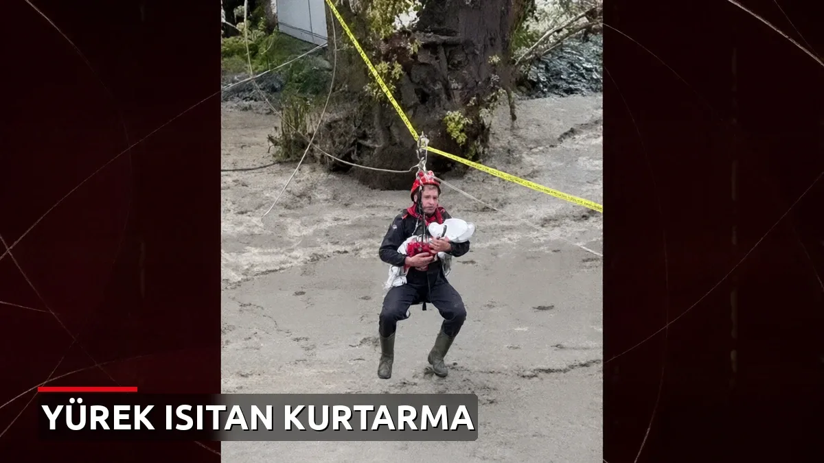 Sakarya'da selde kurtarılan 8 aylık bebek yürekleri ısıttı: Bakan Çiftçi'den duygusal tebrik