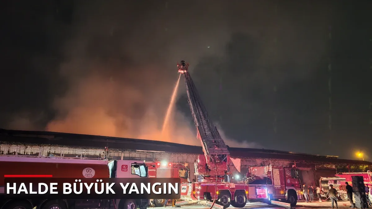 Sebze halinde paniğe yol açan yangın: 22 iş yeri zarar gördü