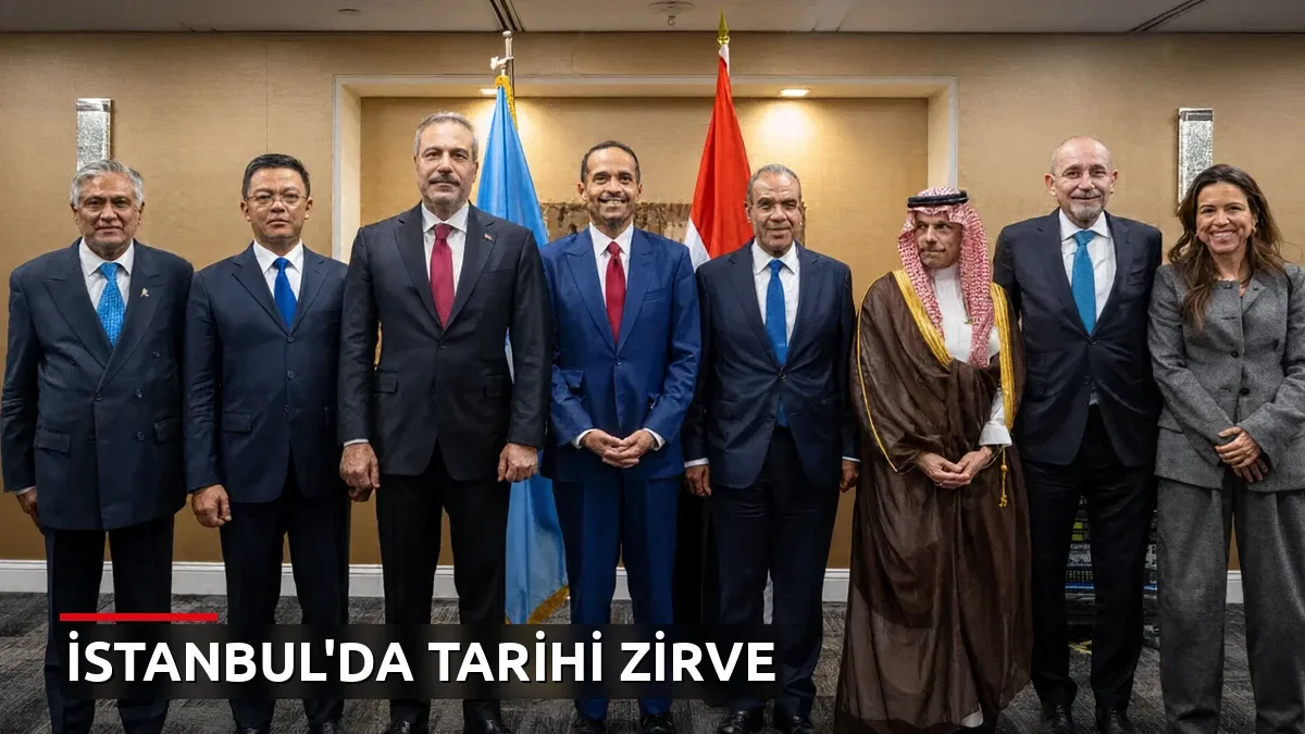 Sekiz ülkenin dışişleri bakanından İstanbul'da krizlere karşı ortak karar