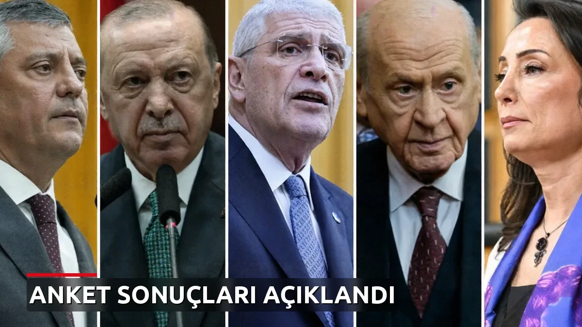 Son anket sonuçları açıklandı! Üçüncü sıradaki parti dikkat çekti