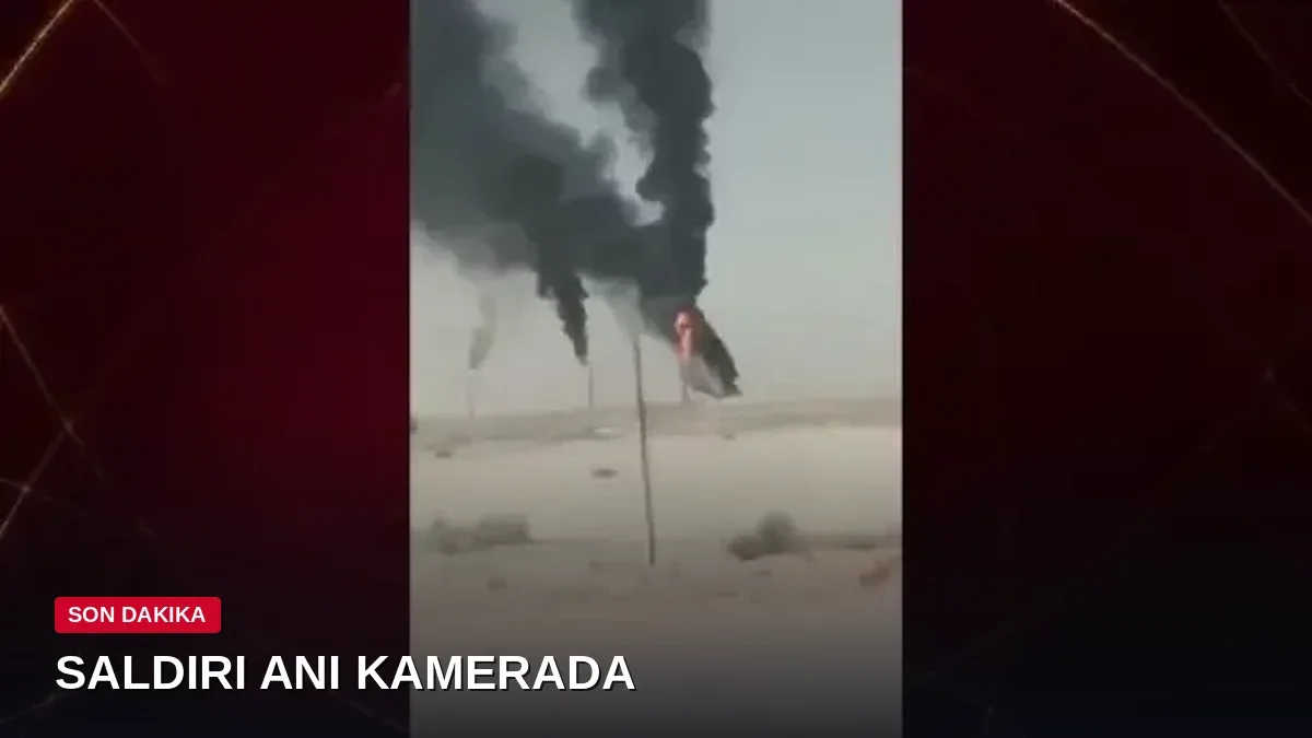 Suudi Arabistan'ın en büyük petrol tesisine saldırı: Yükselen alevler kamerada