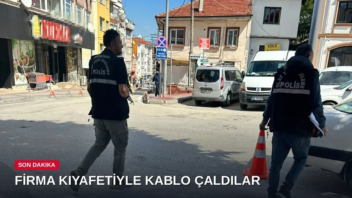 Telekomünikasyon firması kıyafeti giydiler, yer altındaki kabloları çaldılar