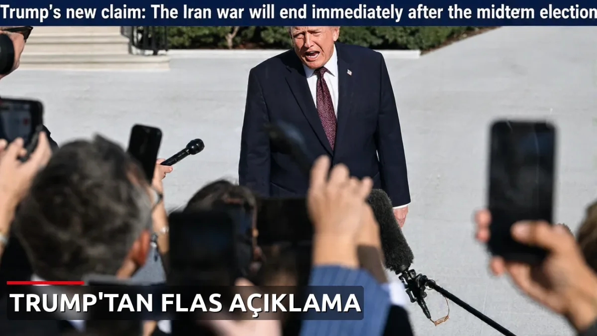 Trump'tan yeni iddia: İran savaşı ara seçimlerden hemen sonra bitecek
