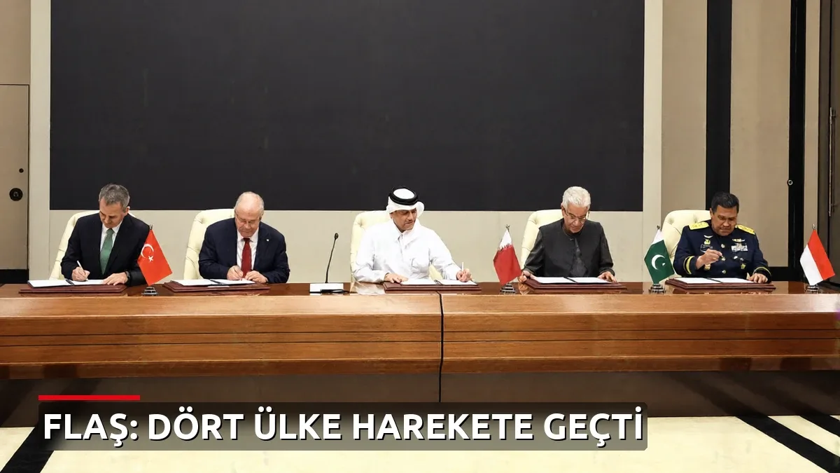Türkiye, Katar, Endonezya ve Pakistan arasında 'Bedir Mutabakat Zaptı' imzalandı