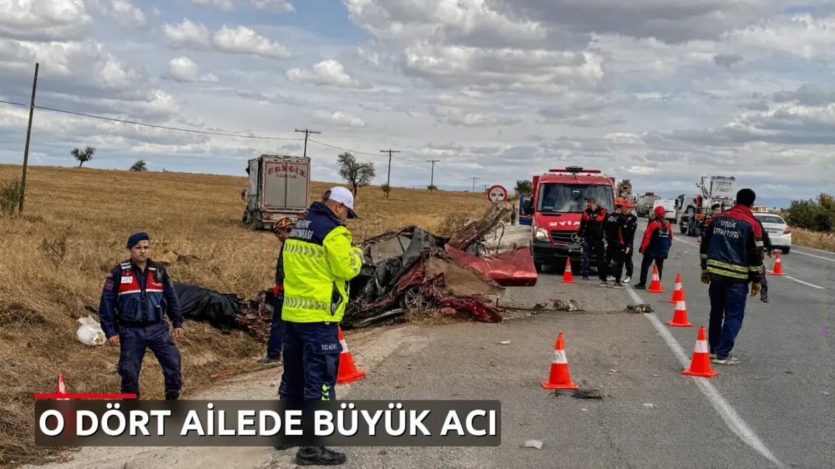 Uşak'ta korkunç kaza: 3 kişi hayatını kaybetti