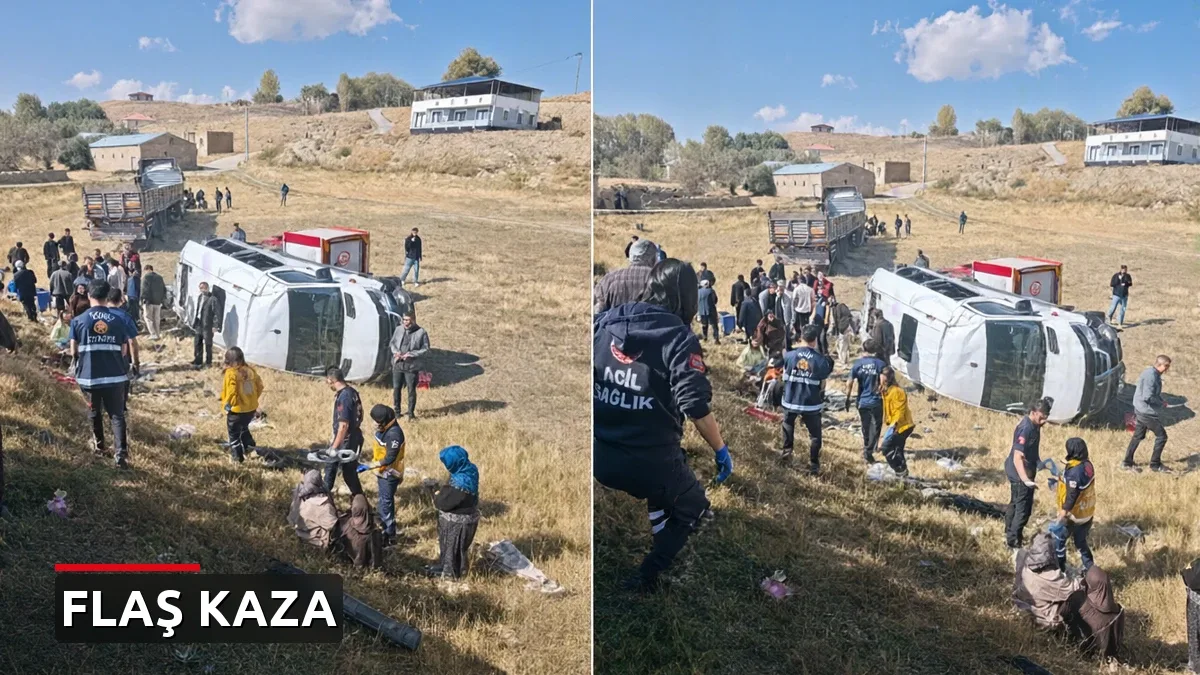 Van'da TIR ile Yolcu Minibüsü Kafa Kafaya Çarpıştı: 1'i Ağır 11 Yaralı