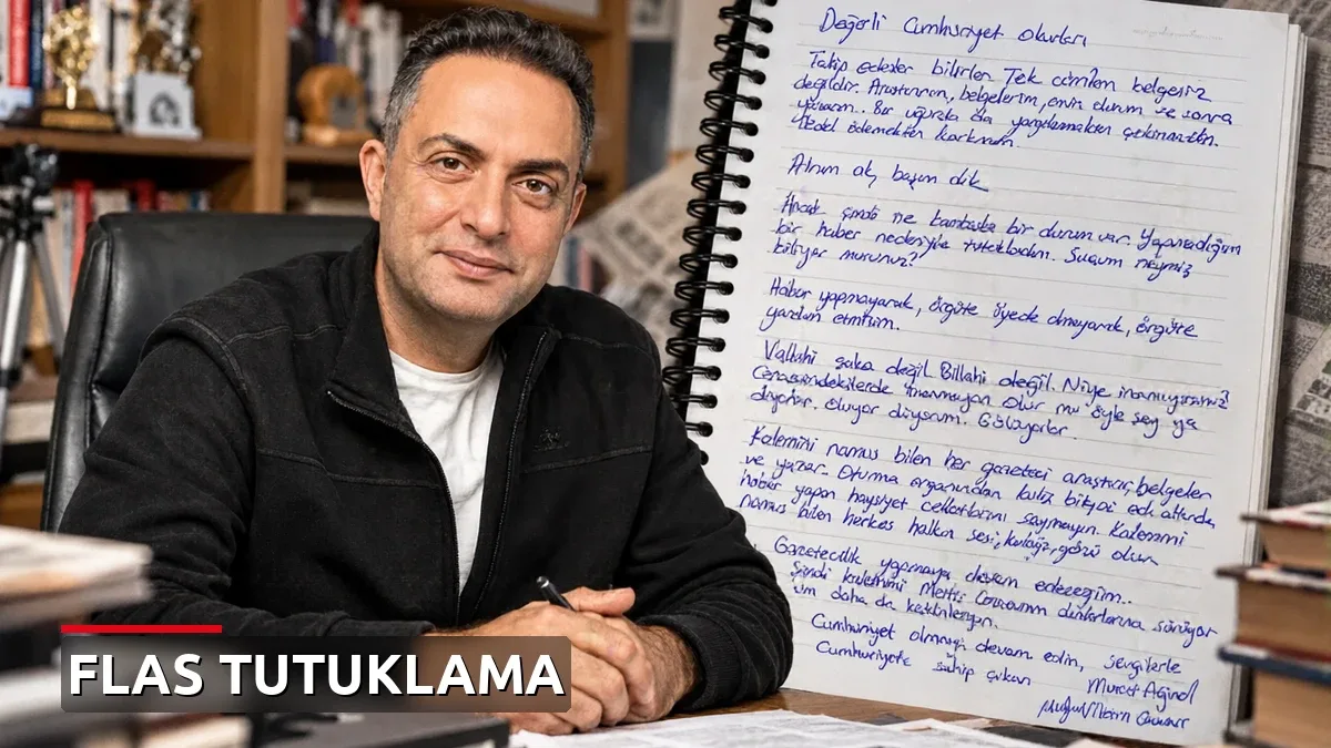 Yazmadığı haber nedeniyle tutuklanan gazeteci Metris'ten okurlarına mesaj yolladı