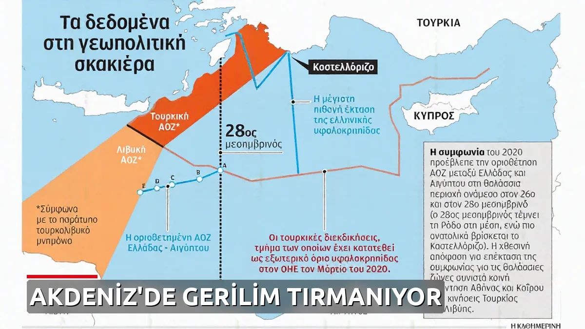 Yunanistan ve Mısır, Türkiye'ye karşı ortak hamle başlattı: MEB sınırları doğuya genişletiliyor