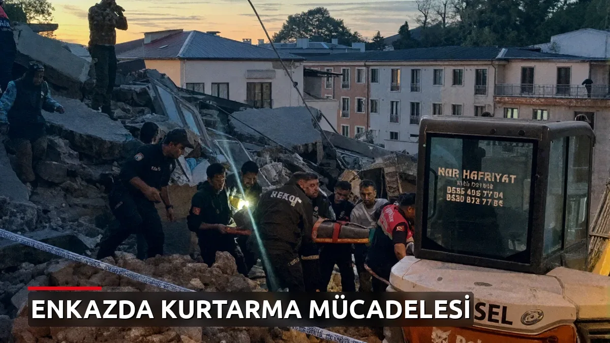 Zonguldak'ta 3 Katlı Bina Çöktü! Enkaz Altında Kurtarma Çalışmaları Sürüyor