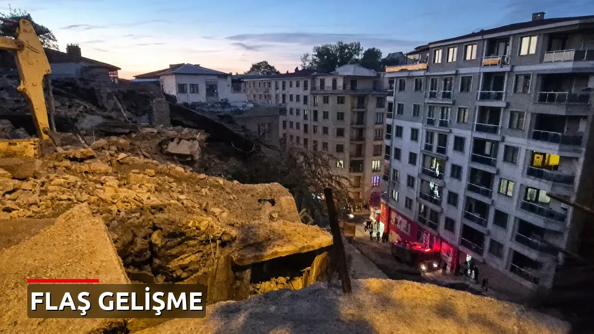 Zonguldak'ta 3 katlı bina çöktü: Enkaz altındaki 1 kişiyi arama kurtarma çalışmaları sürüyor
