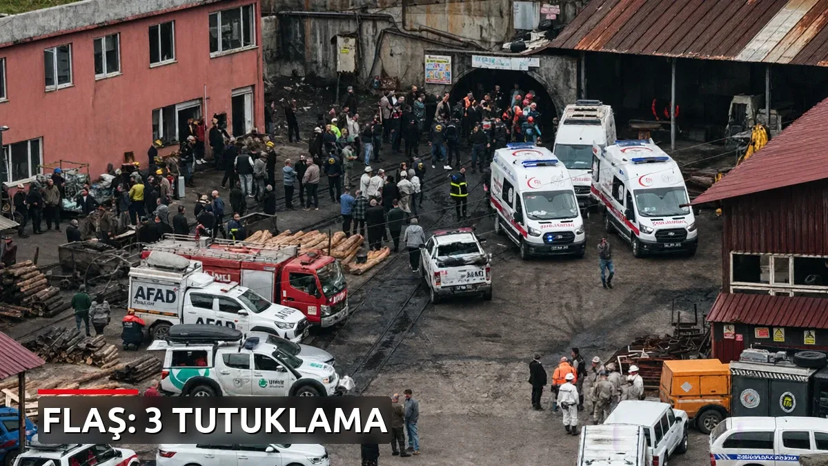 Zonguldak'taki Maden Patlamasına İlişkin 3 Kişi Tutuklandı
